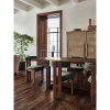 Star Italian retro and simple solid wood dining chair with soft backrest and dressing chair, designer model room dining chair details Picture